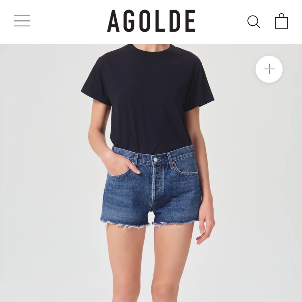 Agolde Parker vintage cut off shorts